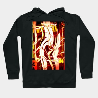 Abstract Reflections in Red and Yellow  by Adelaide Artist Avril Thomas Hoodie